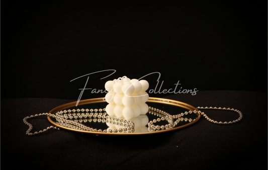 Aesthetic Luxury 3D Bubble-Cube Shaped Candle